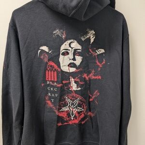 Black Graphic Hoodie